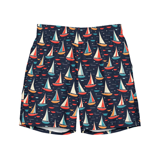 Men's Swim Trunks X Sailboat